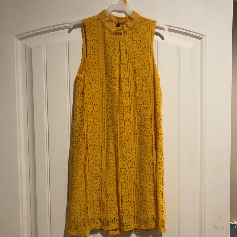 Mustard Yellow Girl’s Dress Size My Fits 9-12 yrs